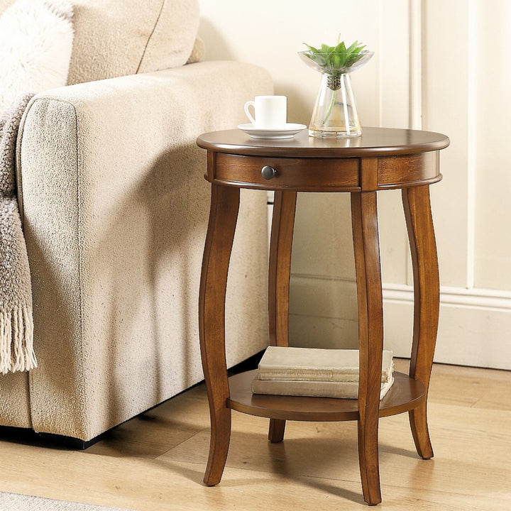 Alysa - Walnut Accent Table - Walnut