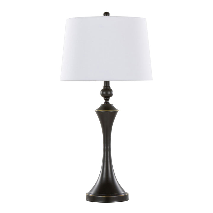 Flint - Contemporary Table Lamp Built In USB Port (Set of 2)