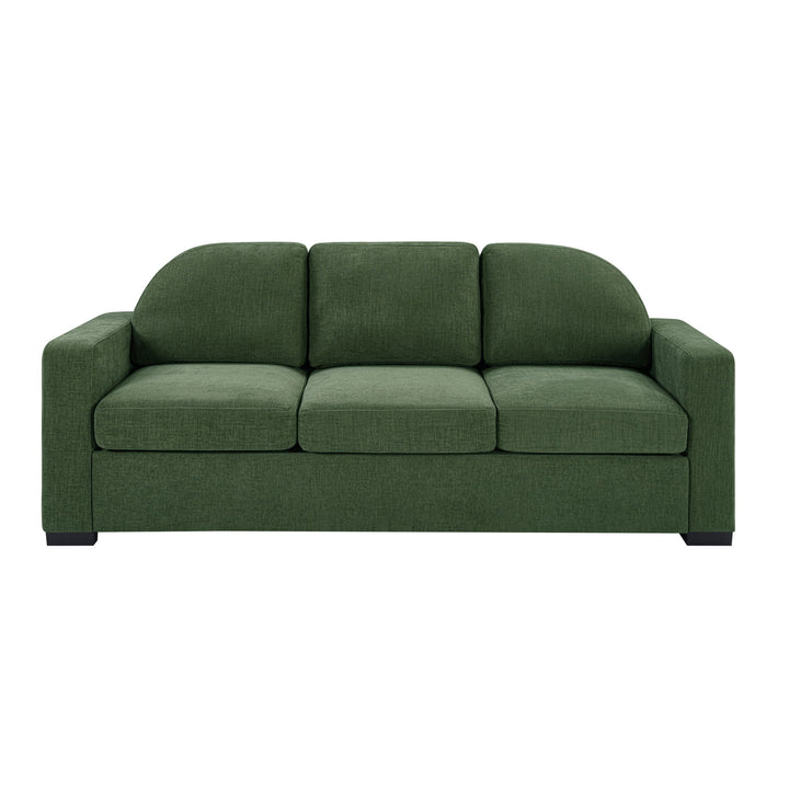 Modern 3 Seater Sofa With Curved Backrest