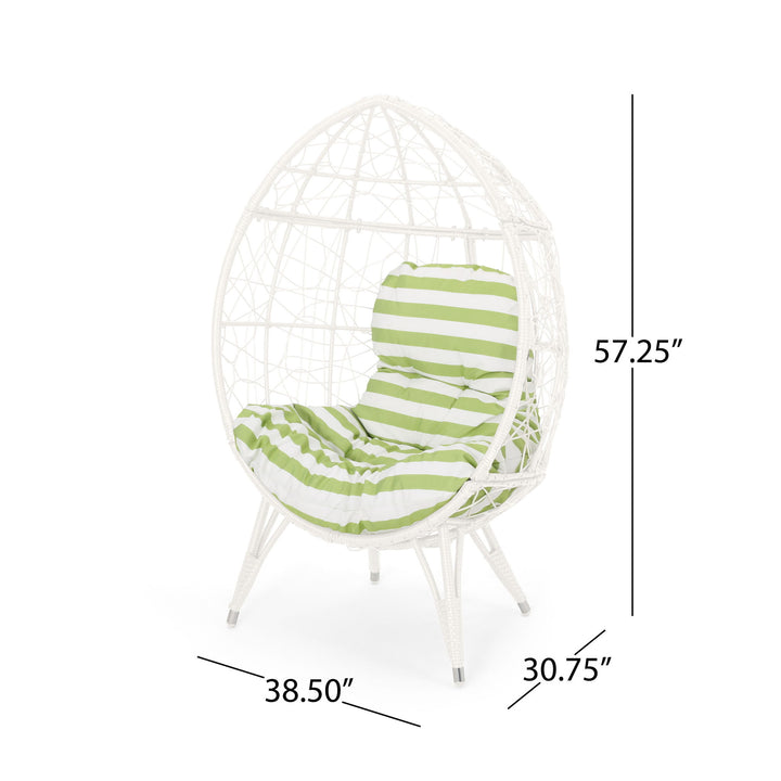 Cosmos - Round Hammered Iron Teardrop Chair