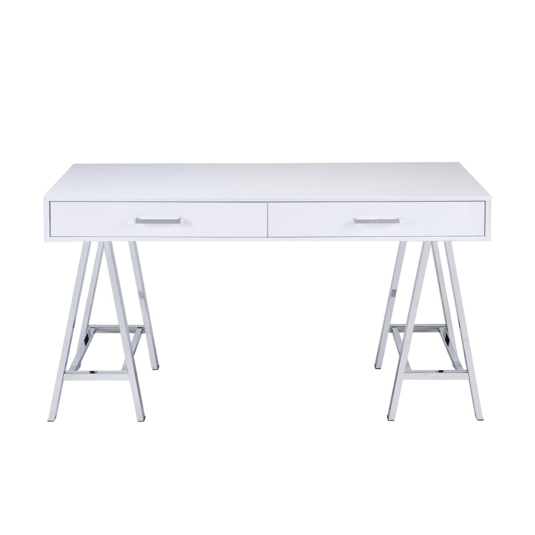 Coleen - High Gloss Writing Desk With USB