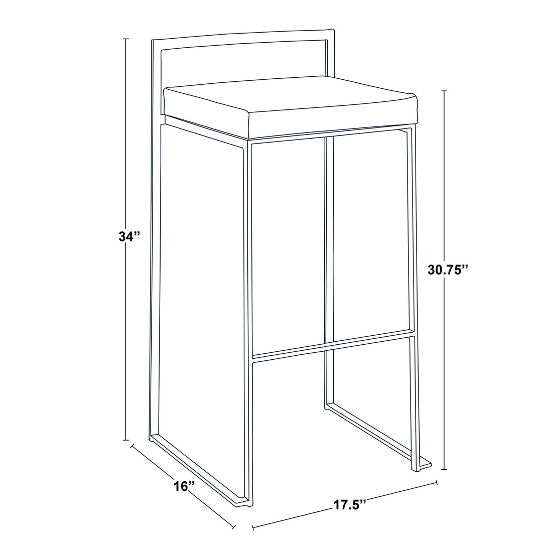 Fuji - Contemporary / Glam & Quality Construction Barstool