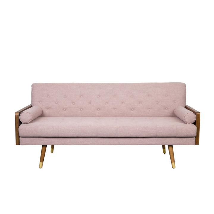 Aidan - Mid Century Modern Tufted Fabric Sofa