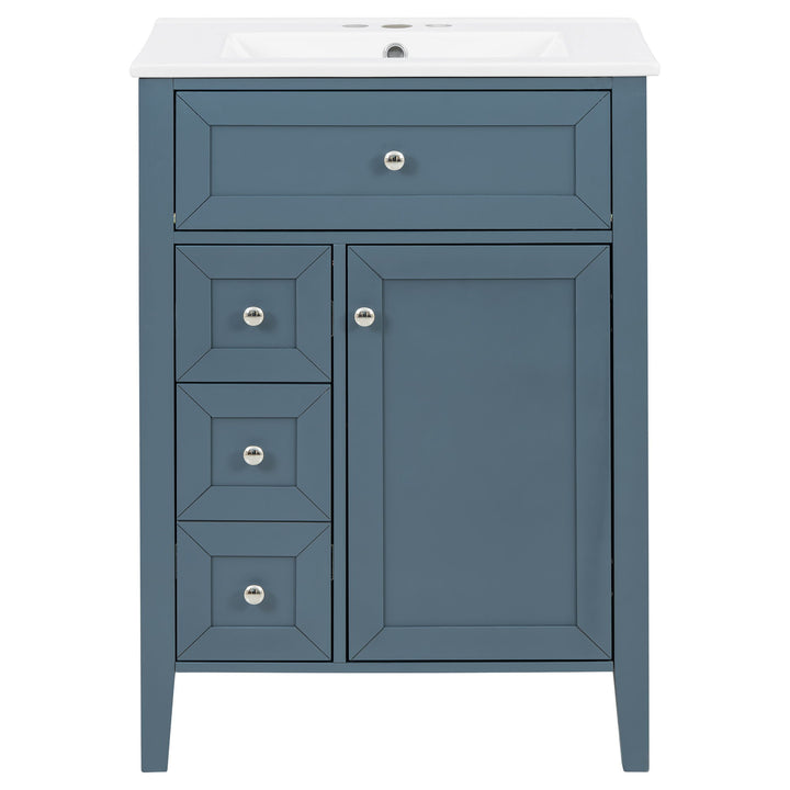 Bathroom Vanity With Sink, Soft Closing Cabinet