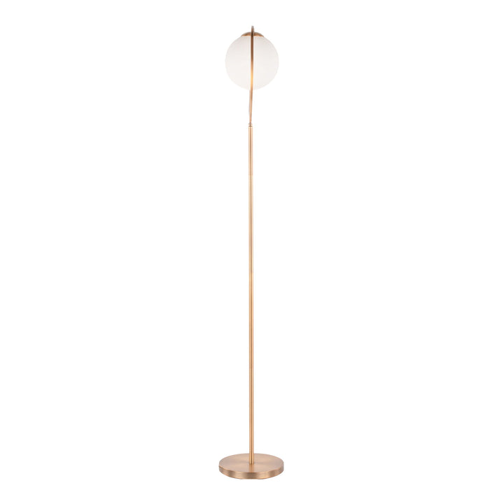 Moon - Contemporary Floor Lamp - Gold / Frosted