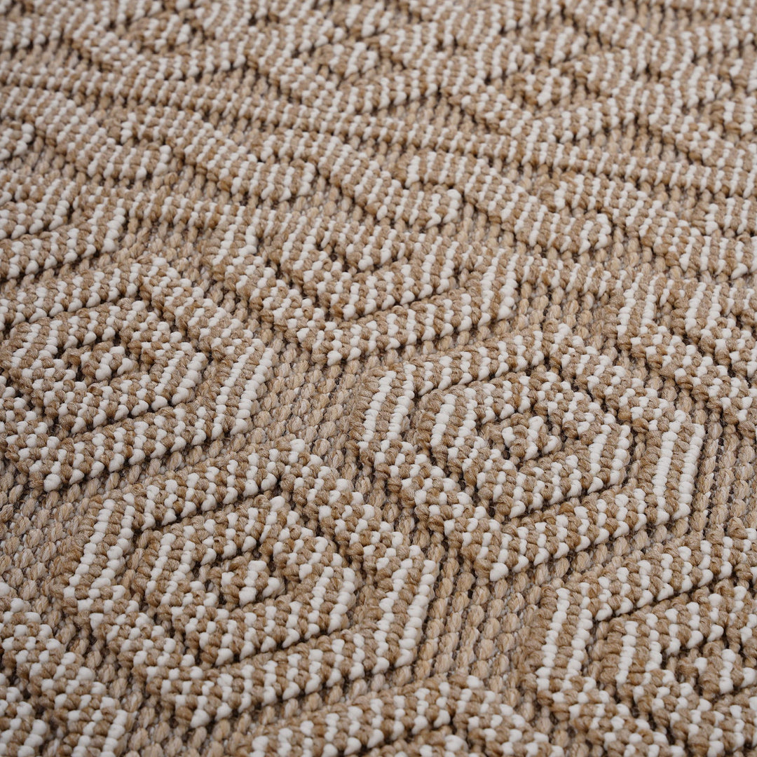 Guros - 8' X 10' Geometric Indoor / Outdoor Area Rug - Mocha