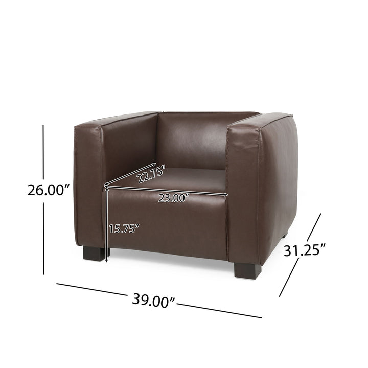 Vortexia - Club Chair With Tuxedo Design