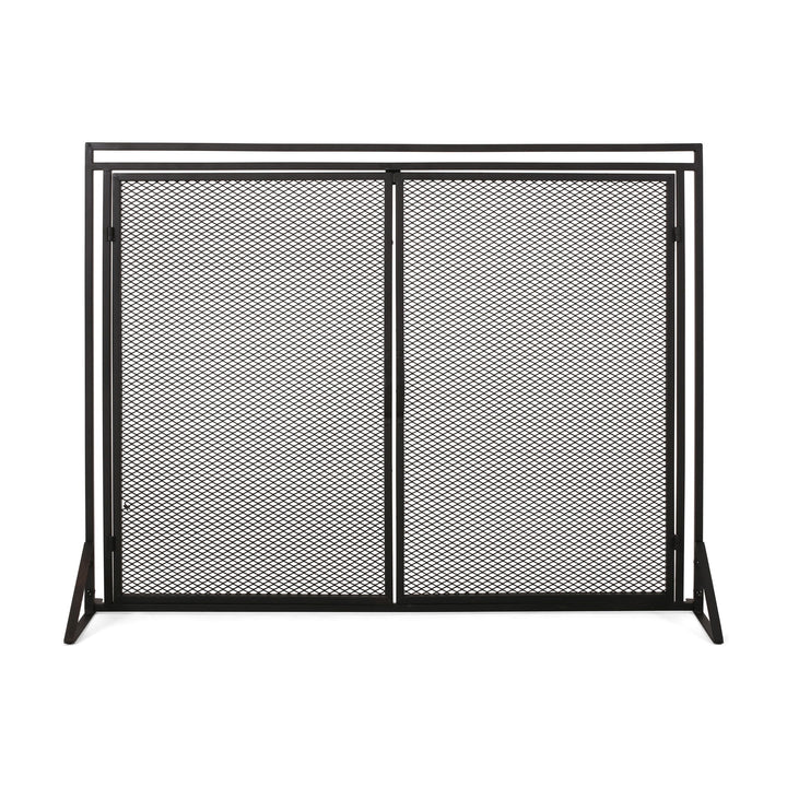 Samantha - Iron Fireplace Screen 2 Door Design