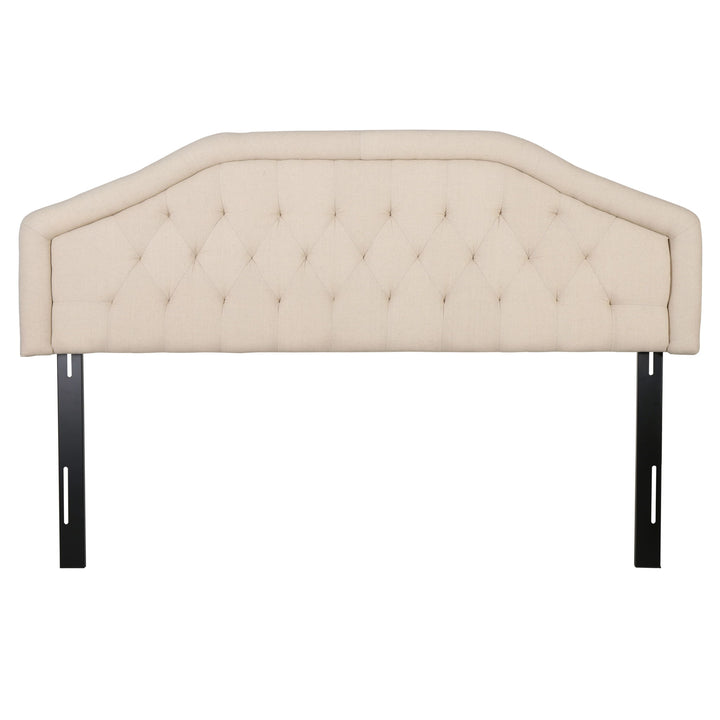 Angelica - Adjustable King / California King Tufted Headboard - Beige