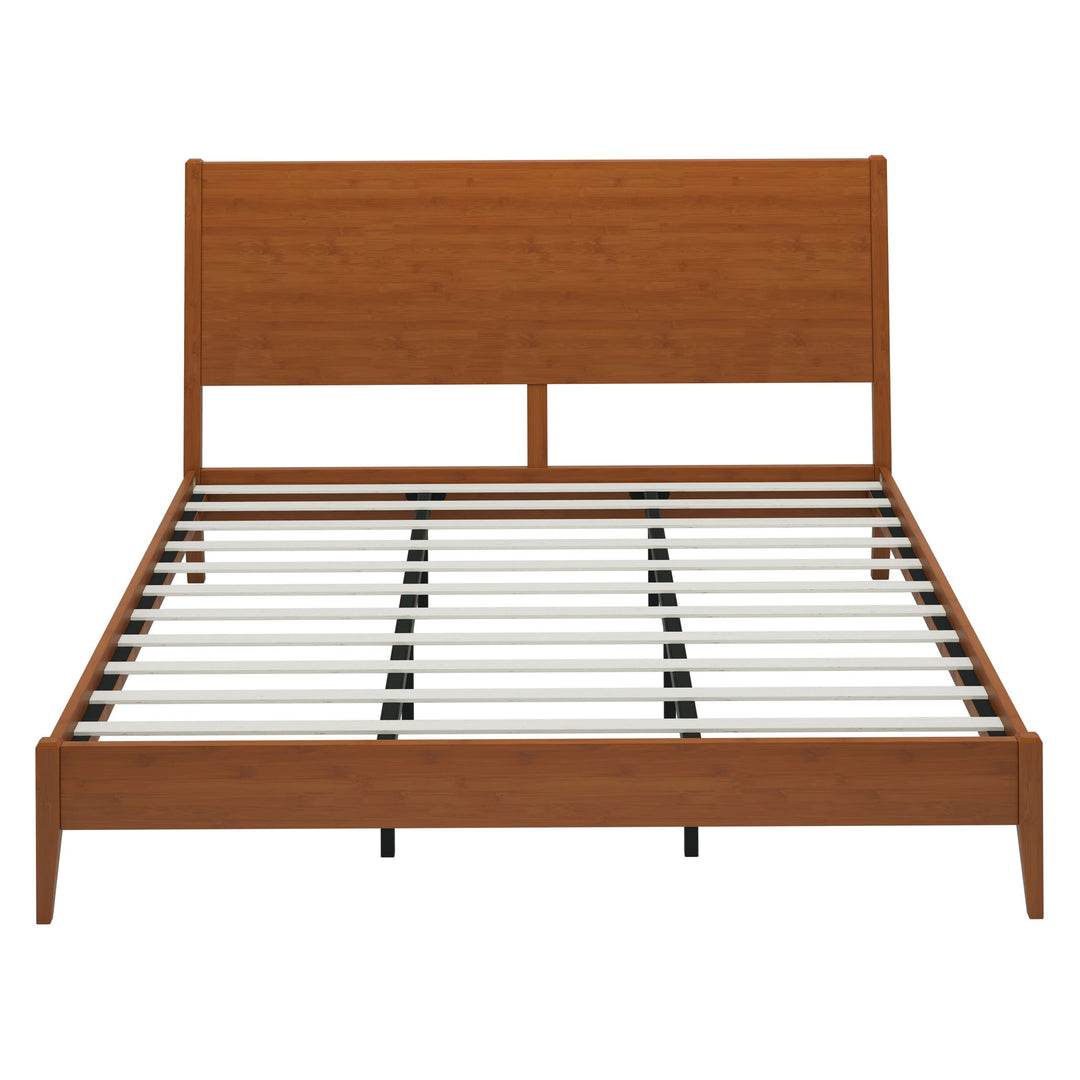 Modern Sled Platform Bed Frame With Slats