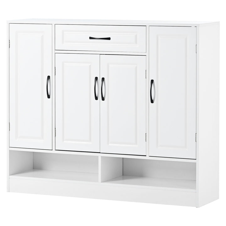 Sleek And Modern Shoe Cabinet With Adjustable Shelves, Space Saving Design